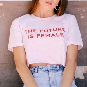 NEW Future is Female Crop top S-5X Tee